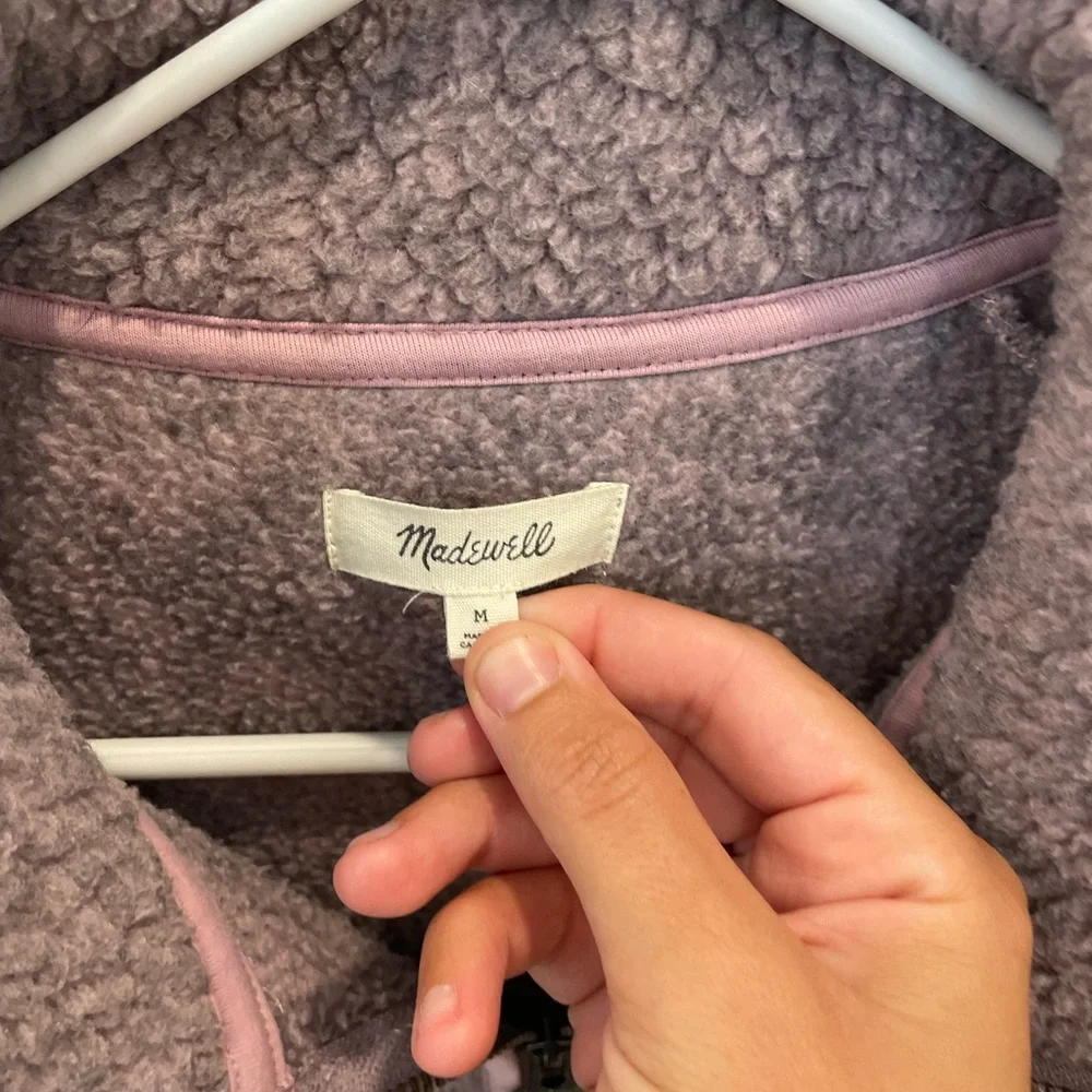 Madewell Lavender Fleece Jacket - Picture 3 of 4